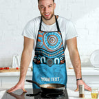 Northern Pride Rugby Custom Apron Roaring Lion Aboriginal Art - Aussie Hoodie