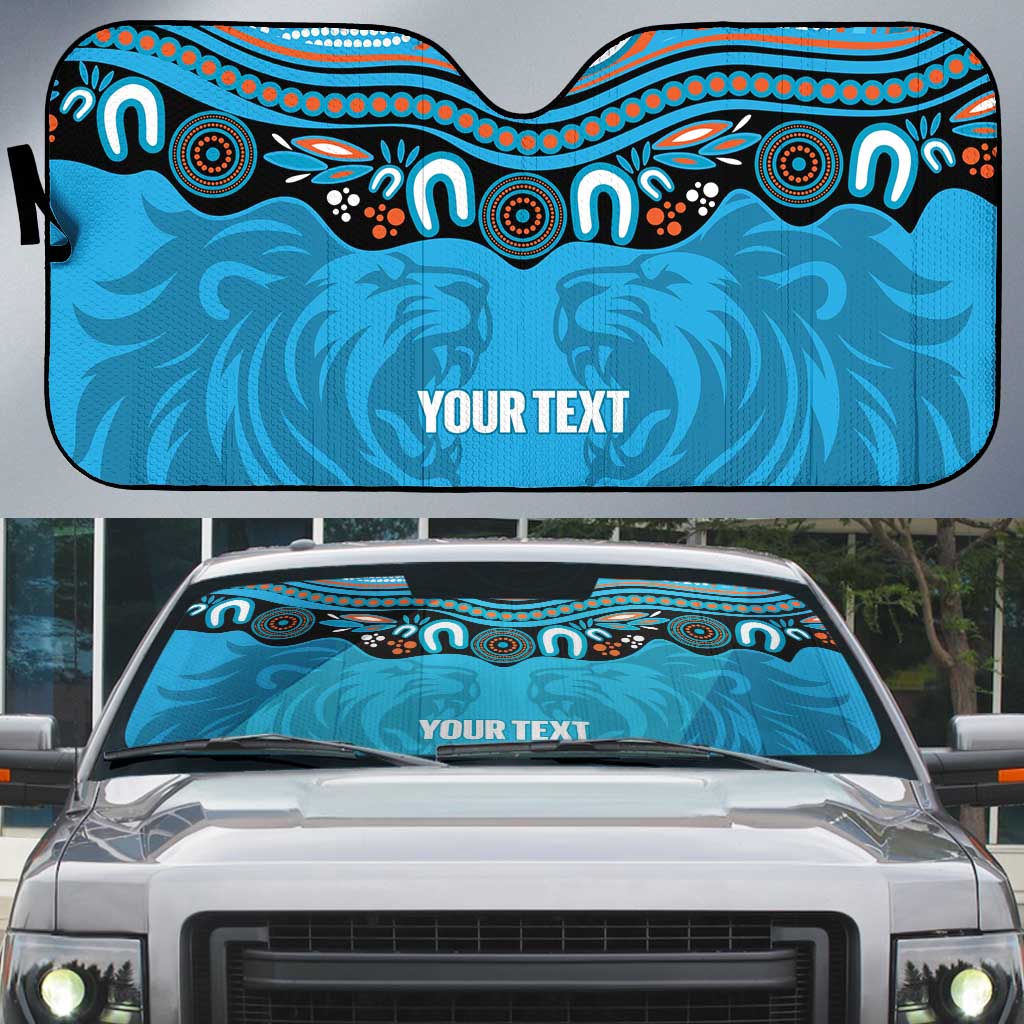 Northern Pride Rugby Custom Auto Sun Shade Roaring Lion Aboriginal Art - Aussie Hoodie