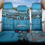 Northern Pride Rugby Custom Back Car Seat Cover Roaring Lion Aboriginal Art - Aussie Hoodie