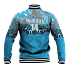 Northern Pride Rugby Custom Baseball Jacket Roaring Lion Aboriginal Art - Aussie Hoodie