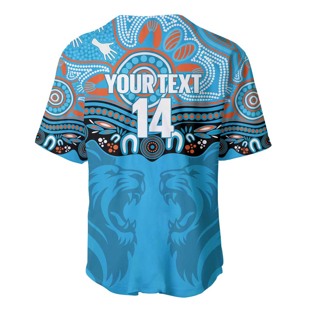 Northern Pride Rugby Custom Baseball Jersey Roaring Lion Aboriginal Art - Aussie Hoodie