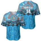 Northern Pride Rugby Custom Baseball Jersey Roaring Lion Aboriginal Art - Aussie Hoodie