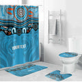 Northern Pride Rugby Custom Bathroom Set Roaring Lion Aboriginal Art - Aussie Hoodie
