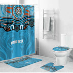 Northern Pride Rugby Custom Bathroom Set Roaring Lion Aboriginal Art - Aussie Hoodie