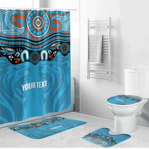 Northern Pride Rugby Custom Bathroom Set Roaring Lion Aboriginal Art - Aussie Hoodie
