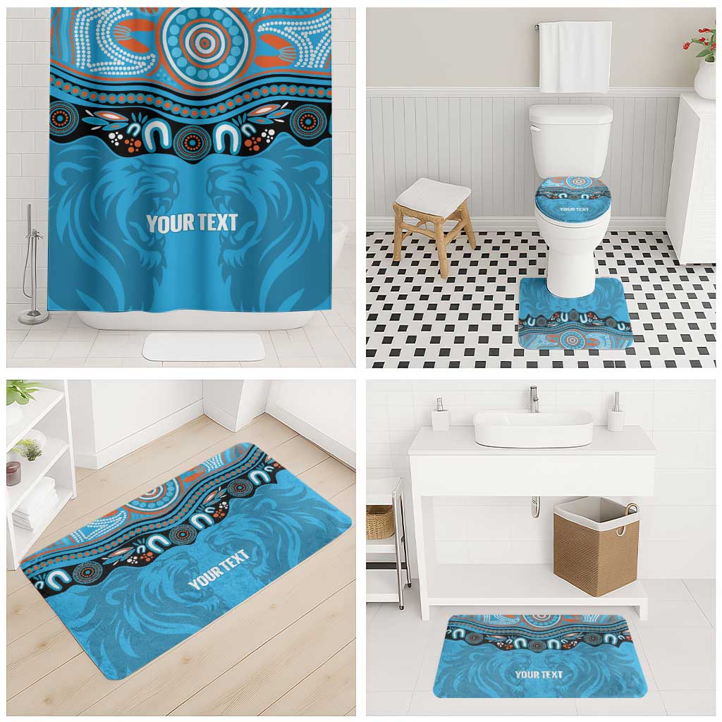 Northern Pride Rugby Custom Bathroom Set Roaring Lion Aboriginal Art - Aussie Hoodie