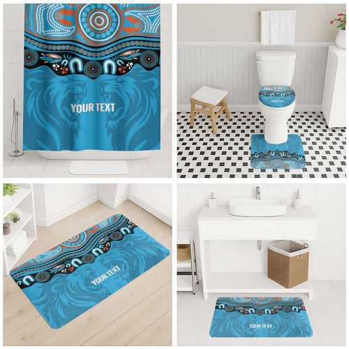 Northern Pride Rugby Custom Bathroom Set Roaring Lion Aboriginal Art - Aussie Hoodie