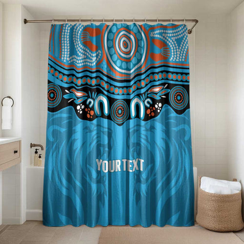 Northern Pride Rugby Custom Bathroom Set Roaring Lion Aboriginal Art - Aussie Hoodie