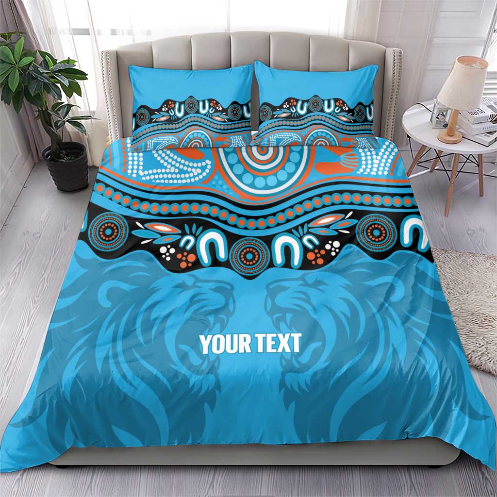 Northern Pride Rugby Custom Bedding Set Roaring Lion Aboriginal Art - Aussie Hoodie