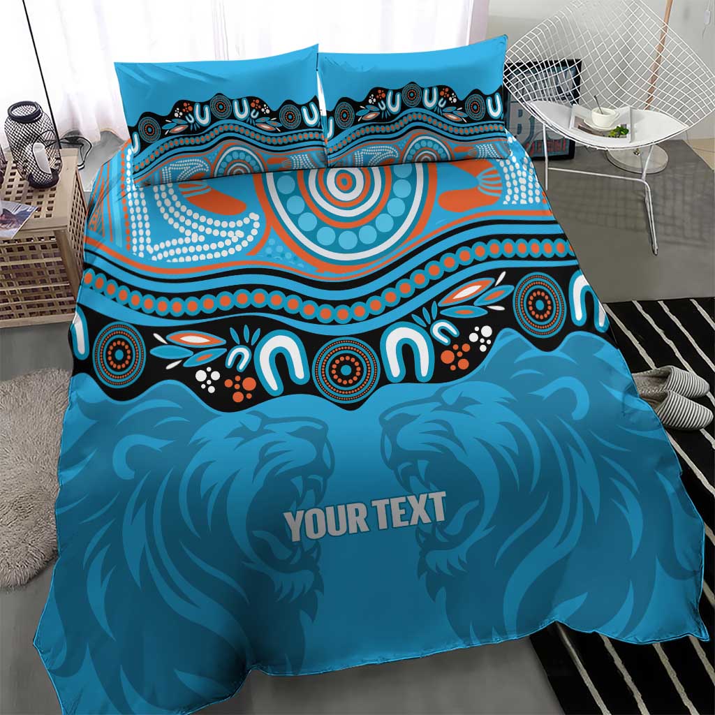 Northern Pride Rugby Custom Bedding Set Roaring Lion Aboriginal Art - Aussie Hoodie