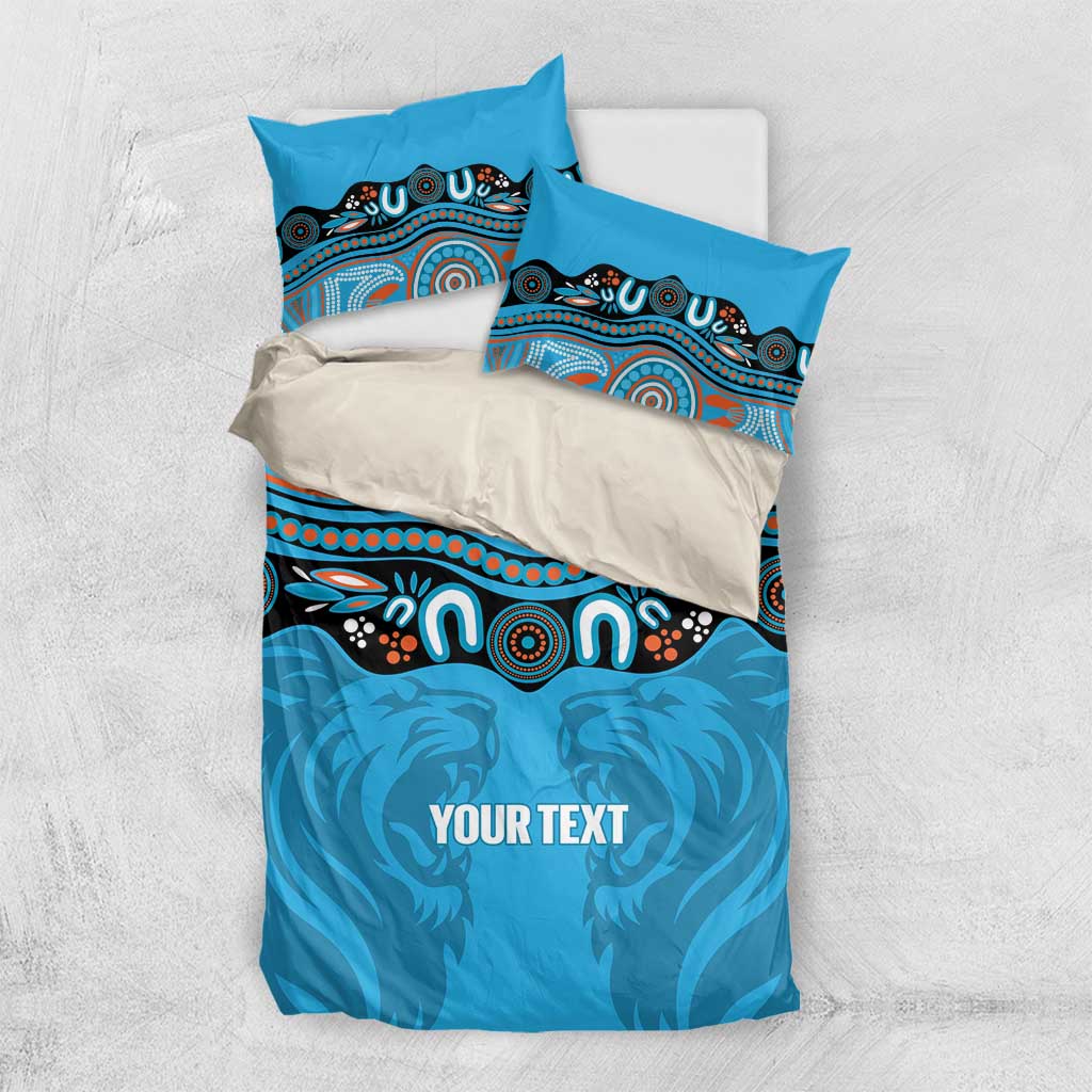 Northern Pride Rugby Custom Bedding Set Roaring Lion Aboriginal Art - Aussie Hoodie