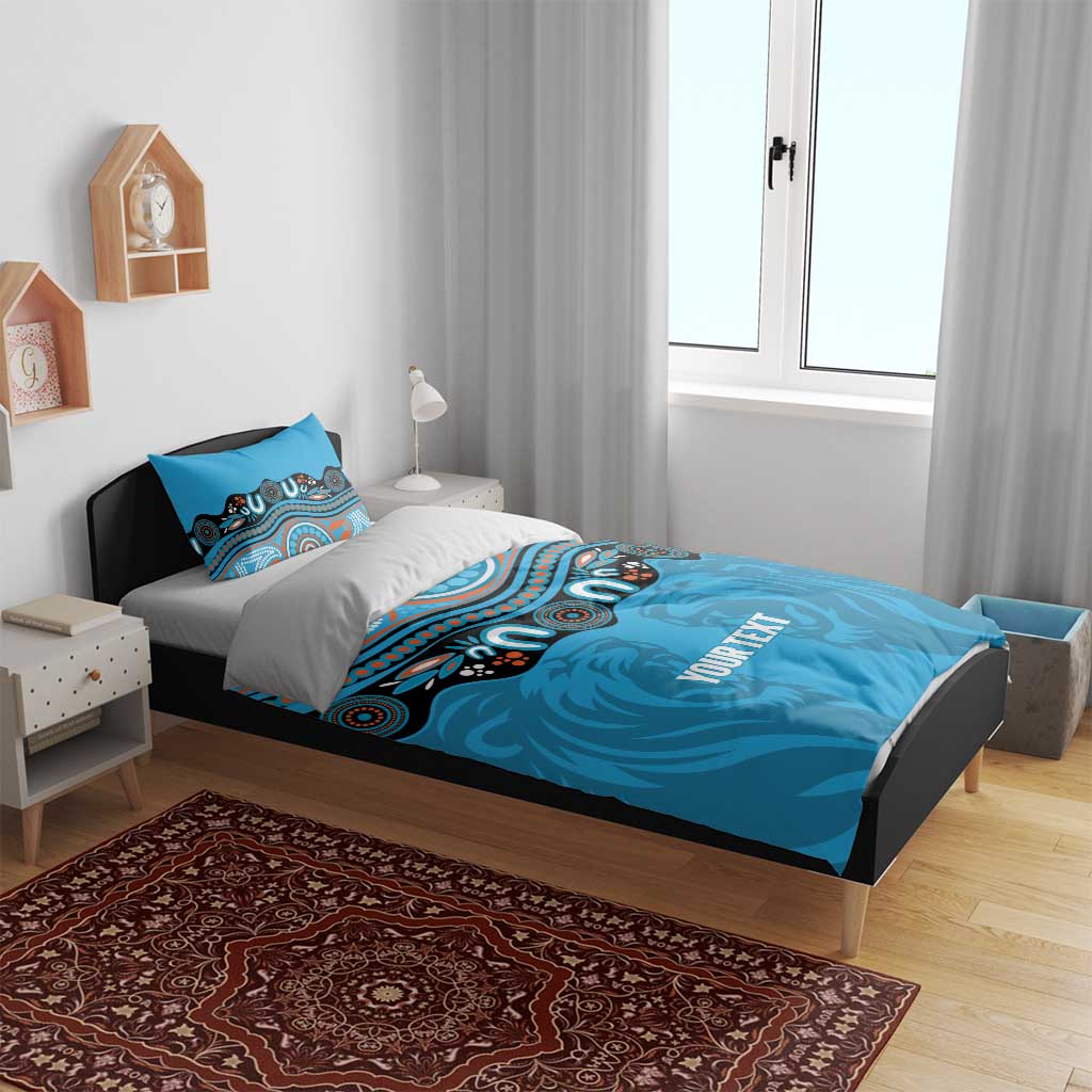 Northern Pride Rugby Custom Bedding Set Roaring Lion Aboriginal Art - Aussie Hoodie