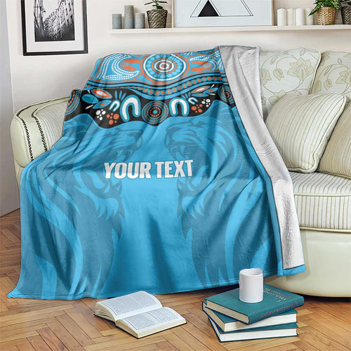 Northern Pride Rugby Custom Blanket Roaring Lion Aboriginal Art - Aussie Hoodie