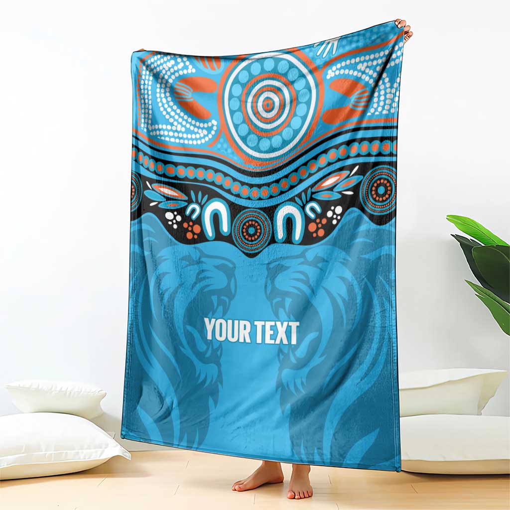 Northern Pride Rugby Custom Blanket Roaring Lion Aboriginal Art - Aussie Hoodie