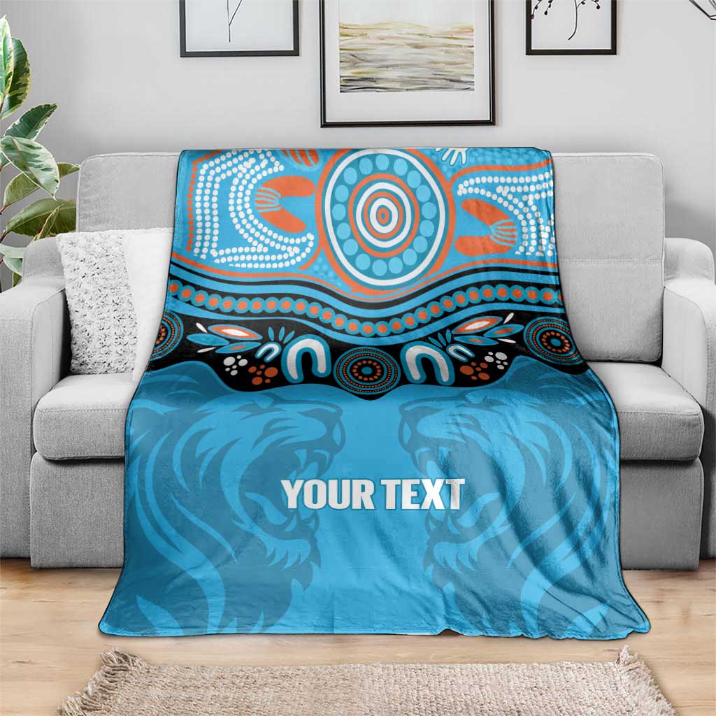 Northern Pride Rugby Custom Blanket Roaring Lion Aboriginal Art - Aussie Hoodie