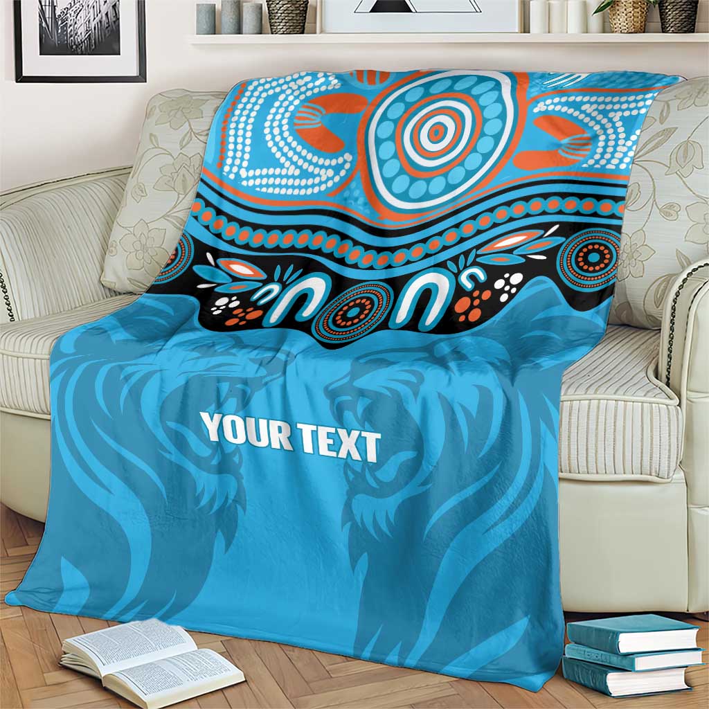 Northern Pride Rugby Custom Blanket Roaring Lion Aboriginal Art - Aussie Hoodie