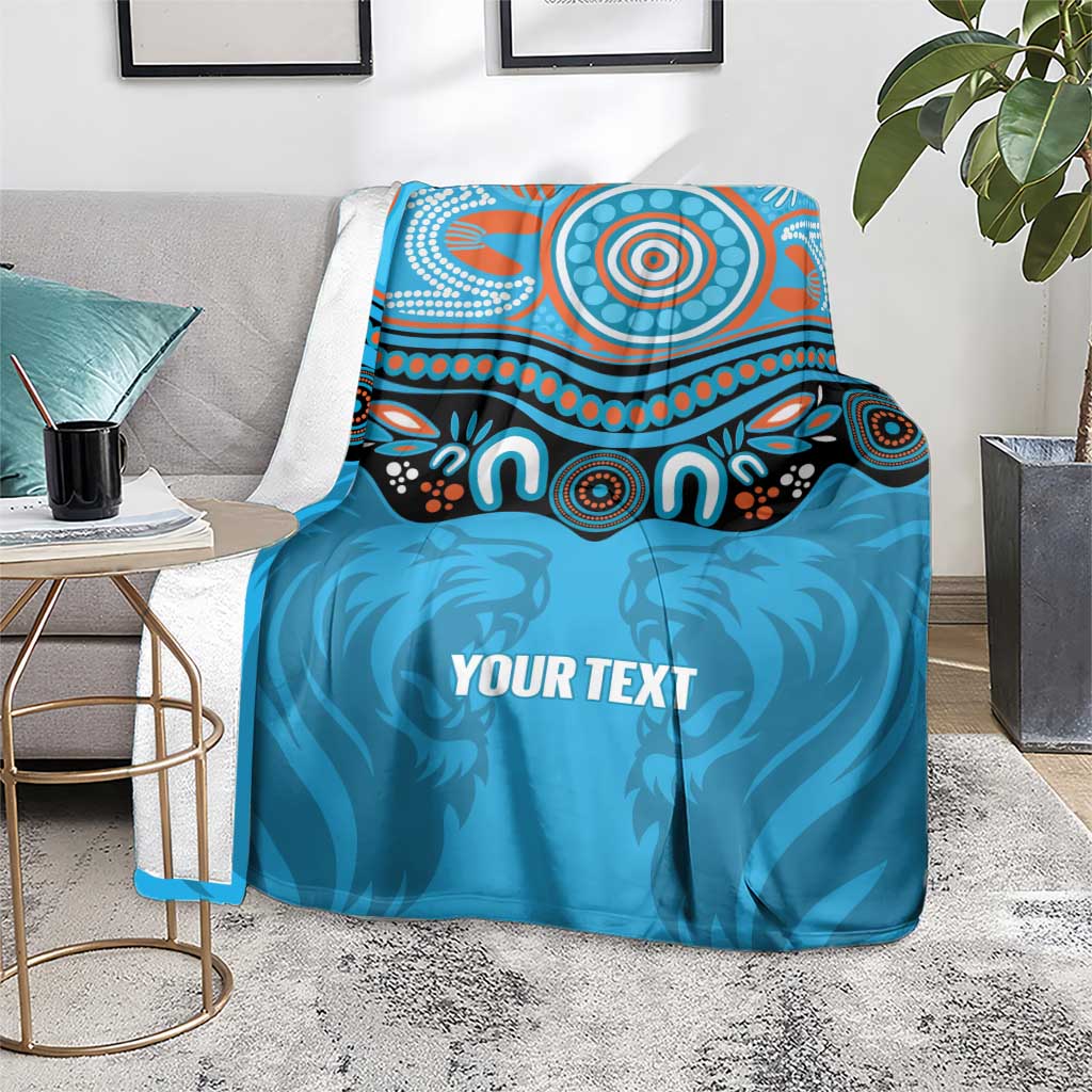 Northern Pride Rugby Custom Blanket Roaring Lion Aboriginal Art - Aussie Hoodie