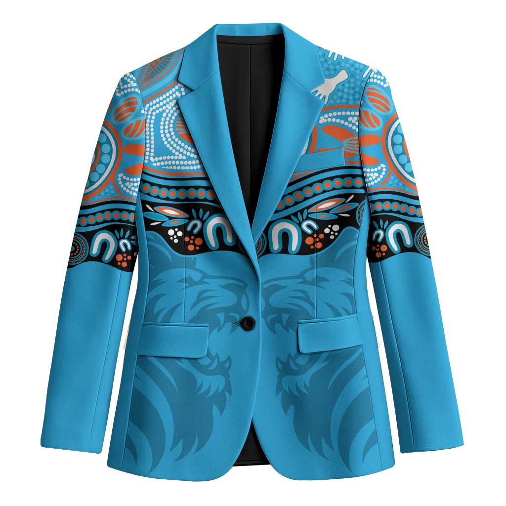Northern Pride Rugby Custom Blazer Roaring Lion Aboriginal Art - Aussie Hoodie