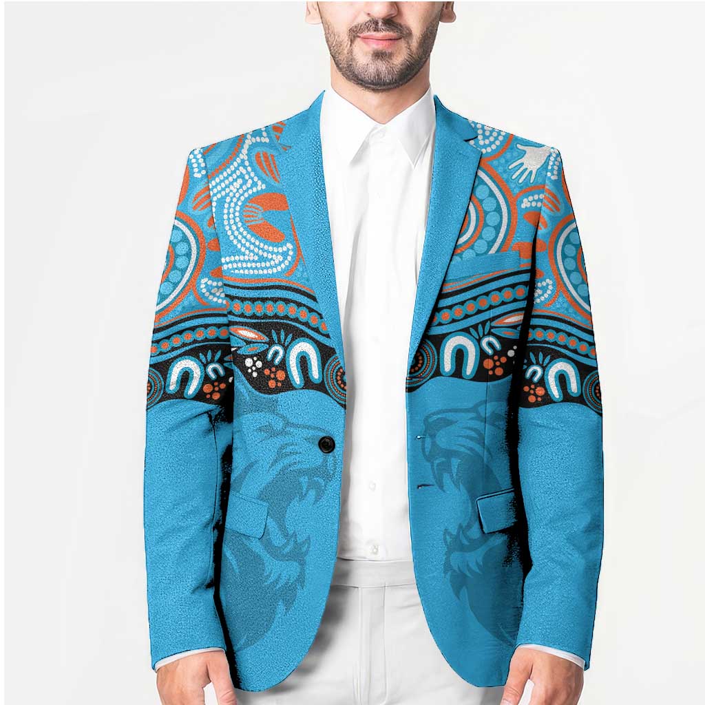 Northern Pride Rugby Custom Blazer Roaring Lion Aboriginal Art - Aussie Hoodie