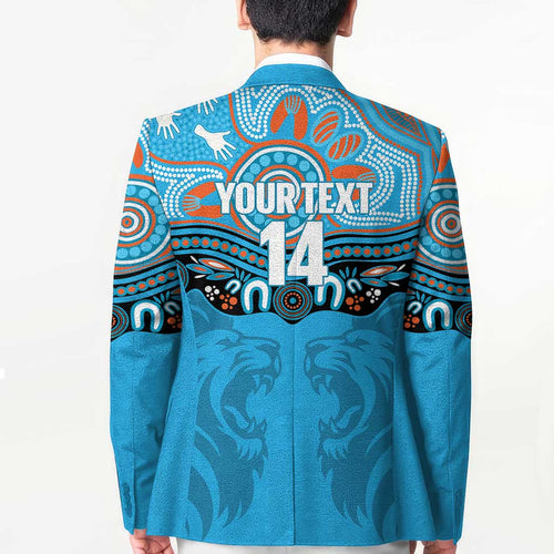 Northern Pride Rugby Custom Blazer Roaring Lion Aboriginal Art - Aussie Hoodie