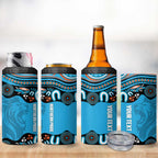 Northern Pride Rugby Custom 4 in 1 Can Cooler Tumbler Roaring Lion Aboriginal Art - Aussie Hoodie