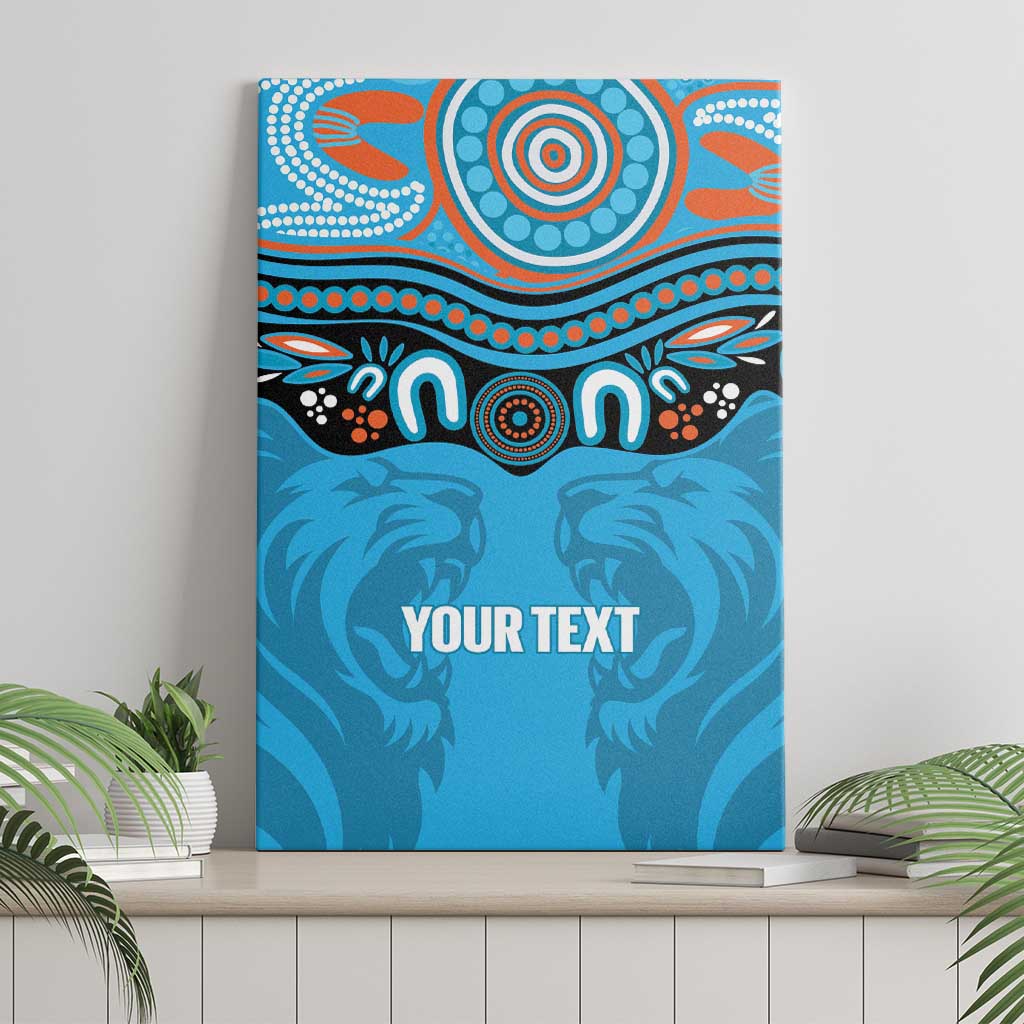 Northern Pride Rugby Custom Canvas Wall Art Roaring Lion Aboriginal Art - Aussie Hoodie