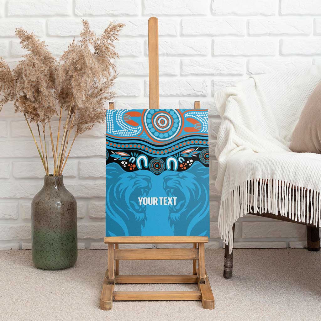Northern Pride Rugby Custom Canvas Wall Art Roaring Lion Aboriginal Art - Aussie Hoodie