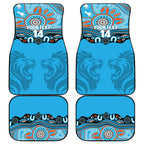 Northern Pride Rugby Custom Car Mats Roaring Lion Aboriginal Art - Aussie Hoodie