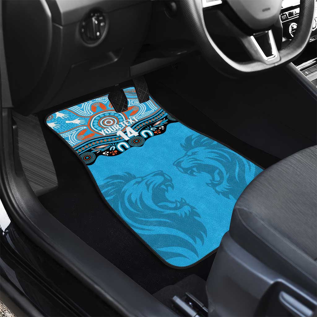Northern Pride Rugby Custom Car Mats Roaring Lion Aboriginal Art - Aussie Hoodie
