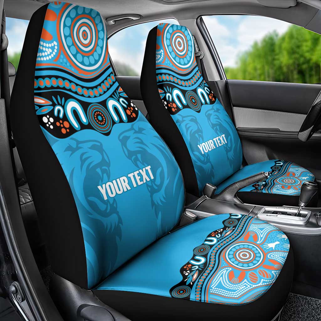 Northern Pride Rugby Custom Car Seat Cover Roaring Lion Aboriginal Art - Aussie Hoodie