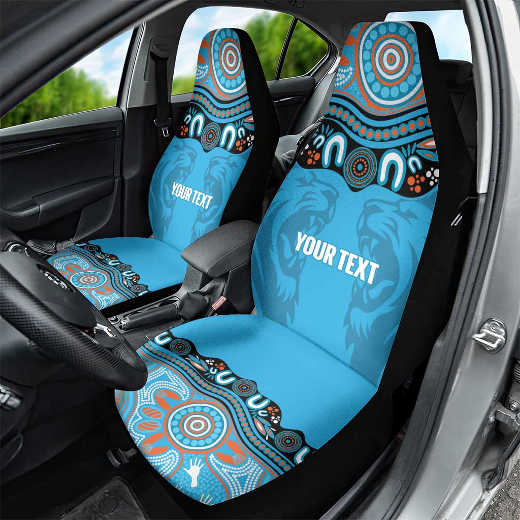Northern Pride Rugby Custom Car Seat Cover Roaring Lion Aboriginal Art - Aussie Hoodie