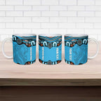 Northern Pride Rugby Custom Ceramic Mug Roaring Lion Aboriginal Art - Aussie Hoodie