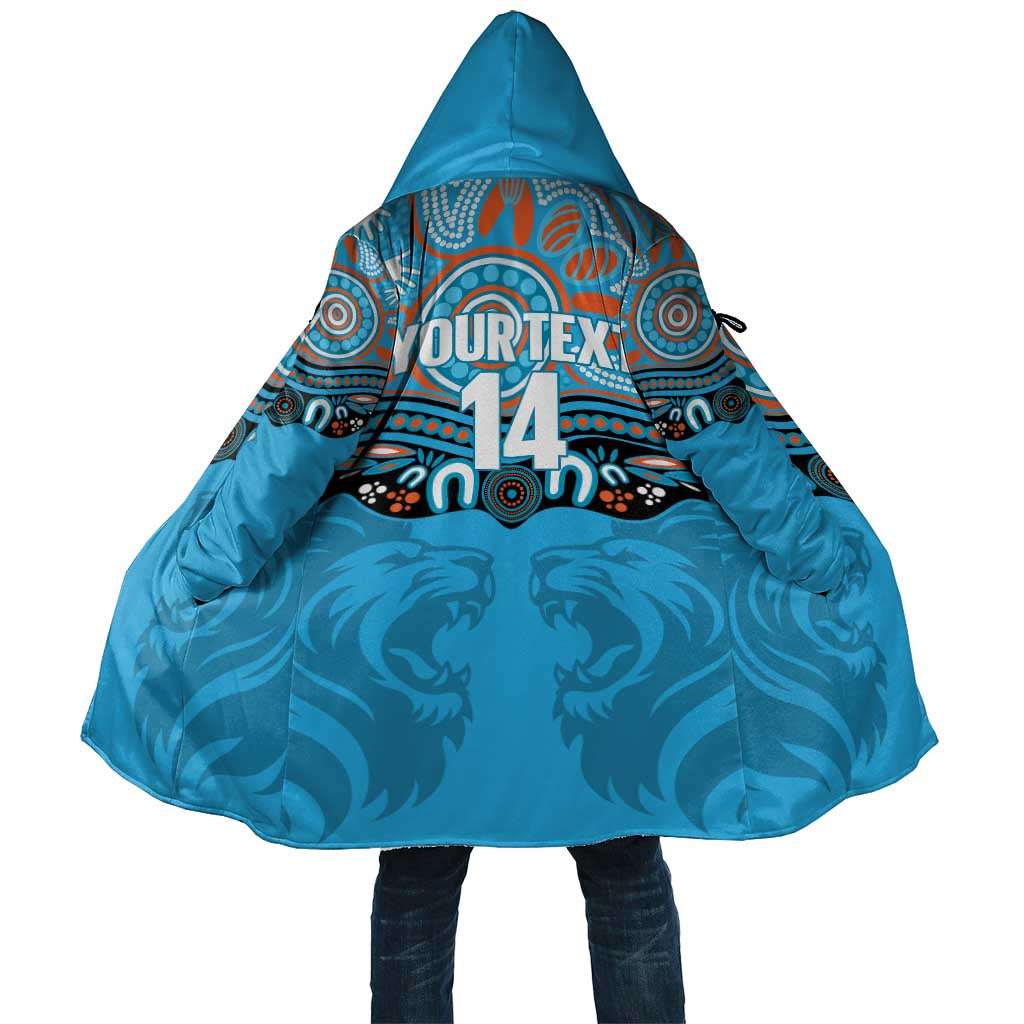 Northern Pride Rugby Custom Cloak Roaring Lion Aboriginal Art - Aussie Hoodie