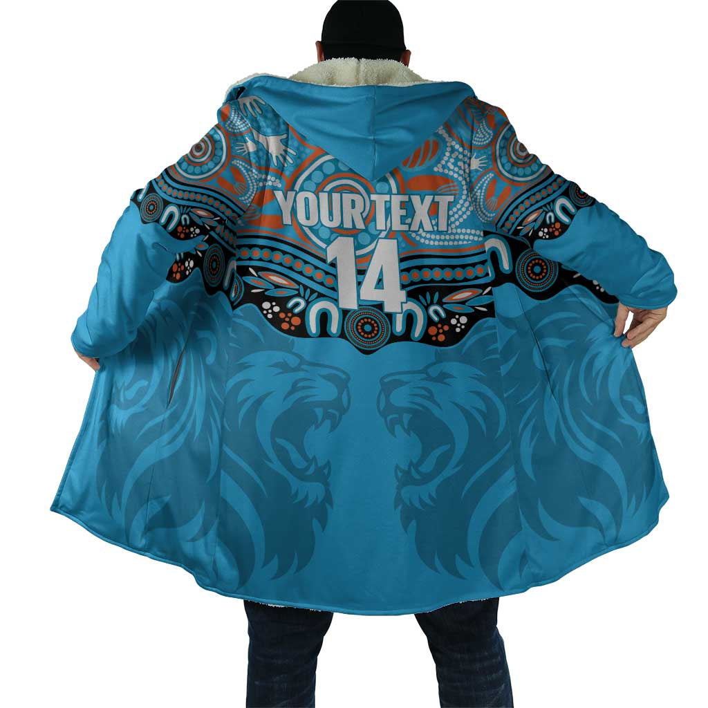 Northern Pride Rugby Custom Cloak Roaring Lion Aboriginal Art - Aussie Hoodie