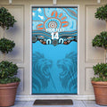 Northern Pride Rugby Custom Door Cover Roaring Lion Aboriginal Art - Aussie Hoodie