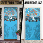 Northern Pride Rugby Custom Door Cover Roaring Lion Aboriginal Art - Aussie Hoodie