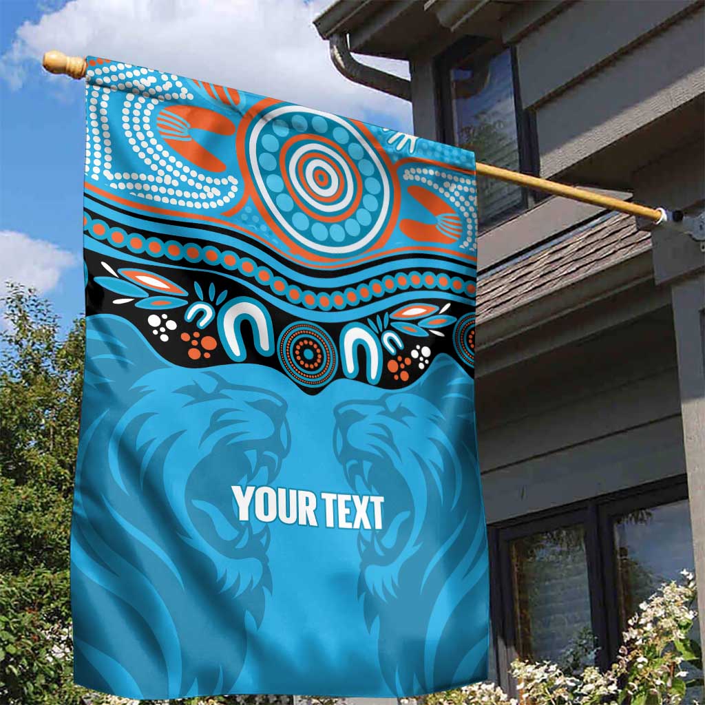 Northern Pride Rugby Custom Garden Flag Roaring Lion Aboriginal Art - Aussie Hoodie
