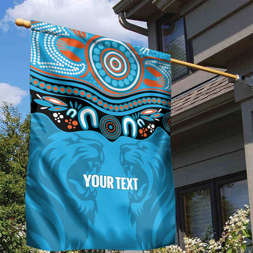 Northern Pride Rugby Custom Garden Flag Roaring Lion Aboriginal Art - Aussie Hoodie