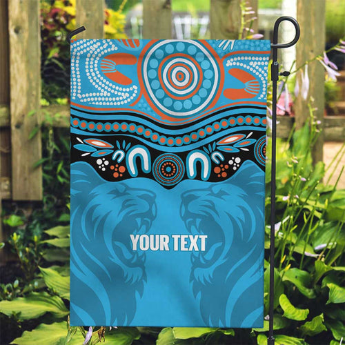 Northern Pride Rugby Custom Garden Flag Roaring Lion Aboriginal Art - Aussie Hoodie