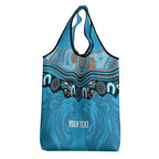 Northern Pride Rugby Custom Grocery Bag Roaring Lion Aboriginal Art - Aussie Hoodie