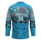 Northern Pride Rugby Custom Hockey Jersey Roaring Lion Aboriginal Art - Aussie Hoodie