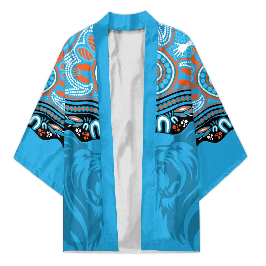 Northern Pride Rugby Custom Kimono Roaring Lion Aboriginal Art - Aussie Hoodie