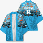 Northern Pride Rugby Custom Kimono Roaring Lion Aboriginal Art - Aussie Hoodie