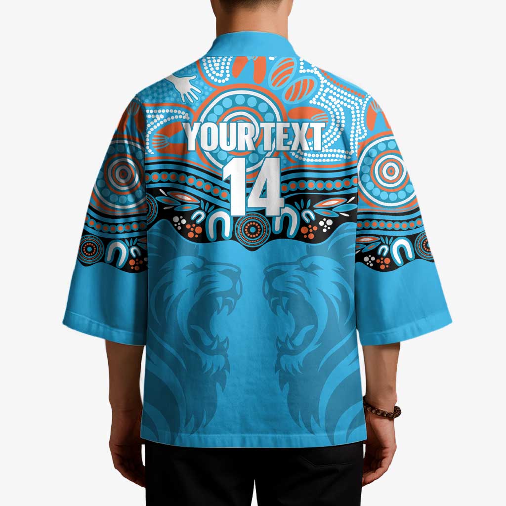 Northern Pride Rugby Custom Kimono Roaring Lion Aboriginal Art - Aussie Hoodie