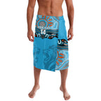 Northern Pride Rugby Custom Lavalava Roaring Lion Aboriginal Art - Aussie Hoodie
