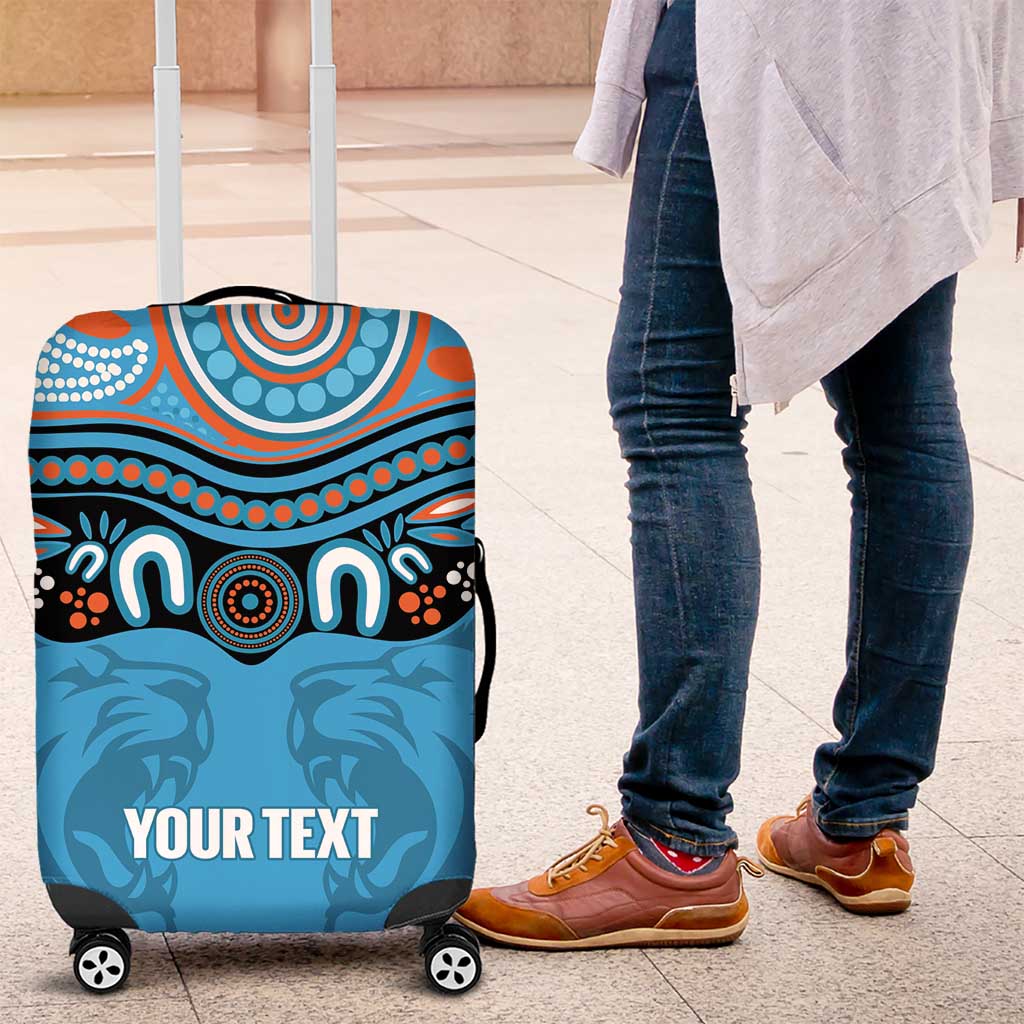 Northern Pride Rugby Custom Luggage Cover Roaring Lion Aboriginal Art - Aussie Hoodie