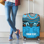 Northern Pride Rugby Custom Luggage Cover Roaring Lion Aboriginal Art - Aussie Hoodie