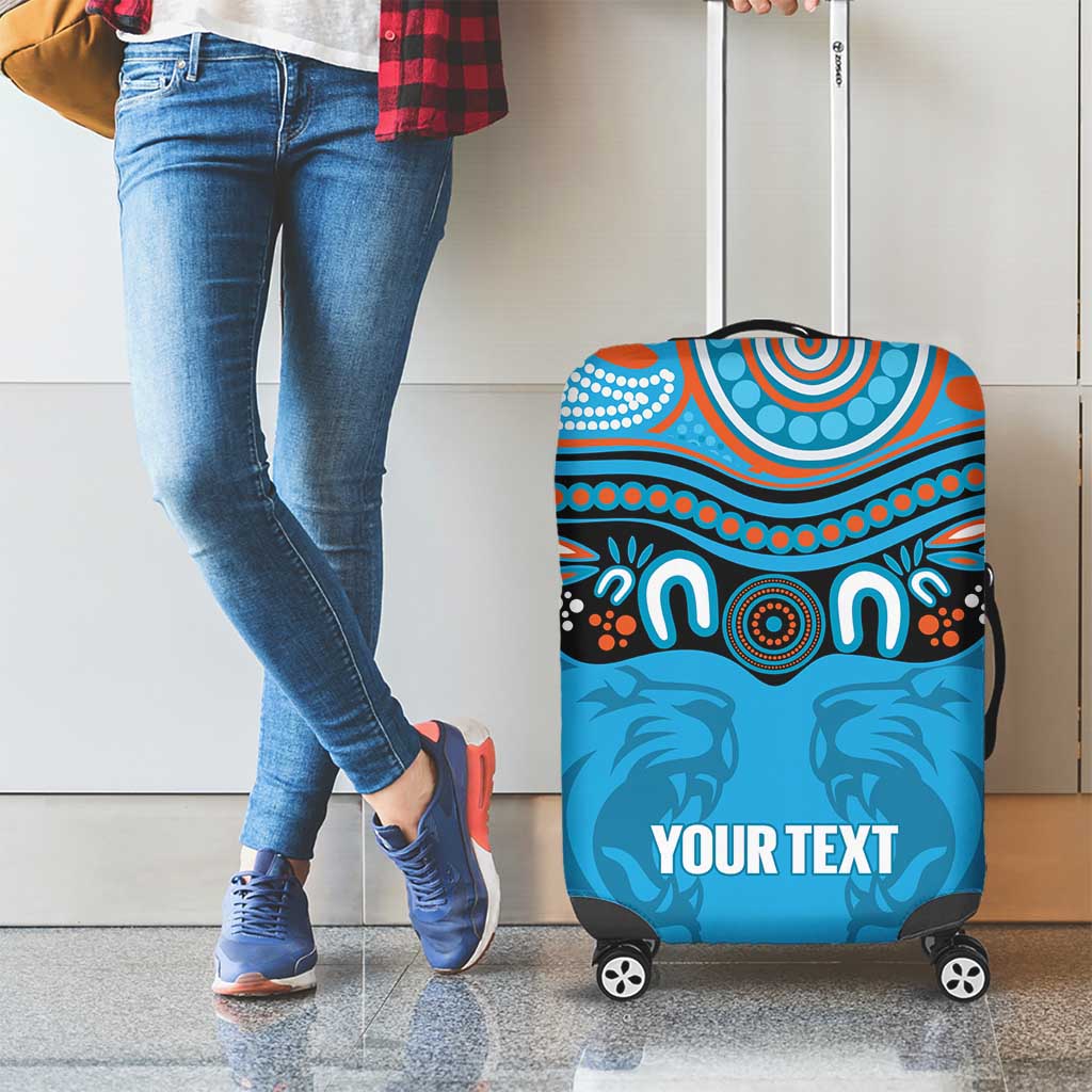 Northern Pride Rugby Custom Luggage Cover Roaring Lion Aboriginal Art - Aussie Hoodie