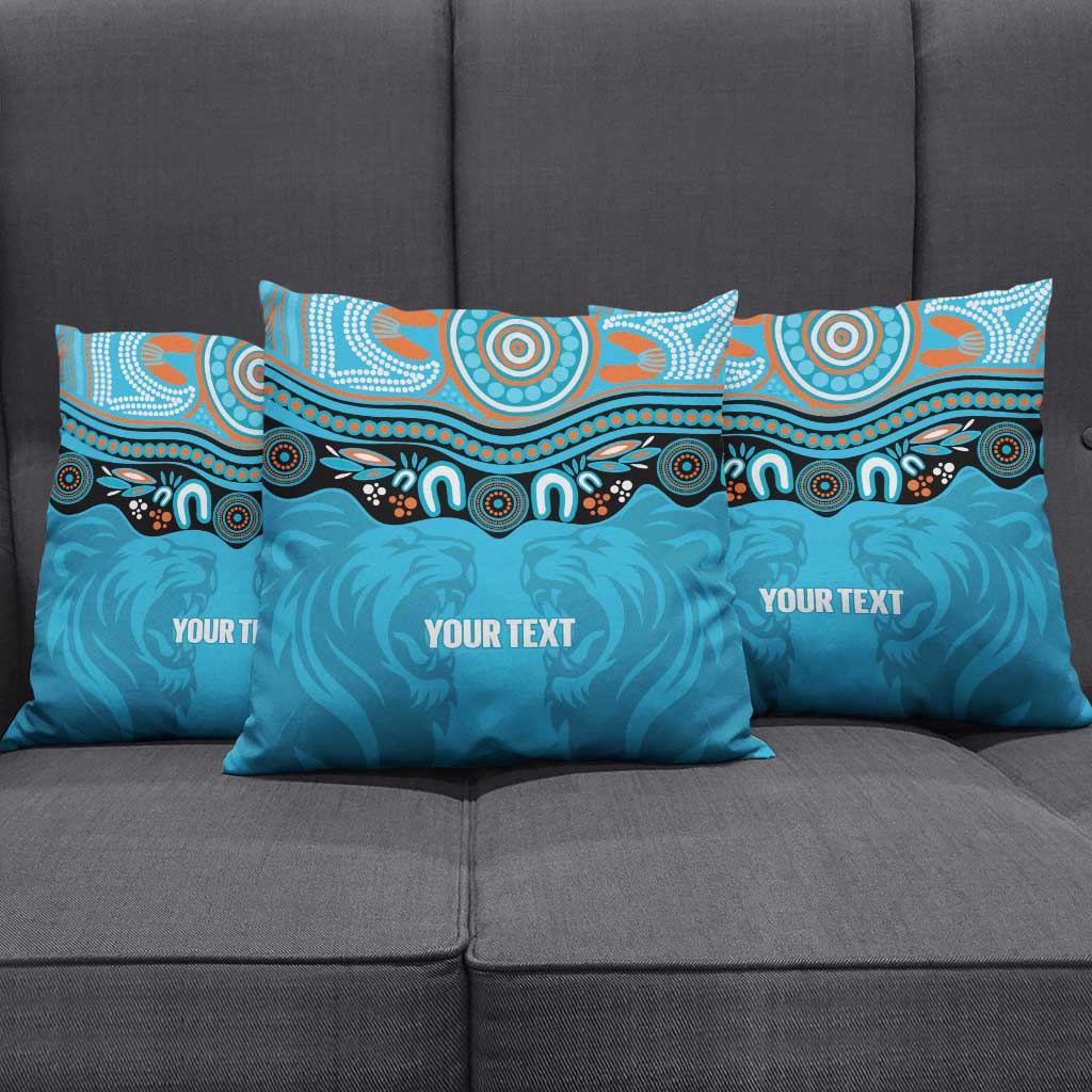 Northern Pride Rugby Custom Pillow Cover Roaring Lion Aboriginal Art - Aussie Hoodie