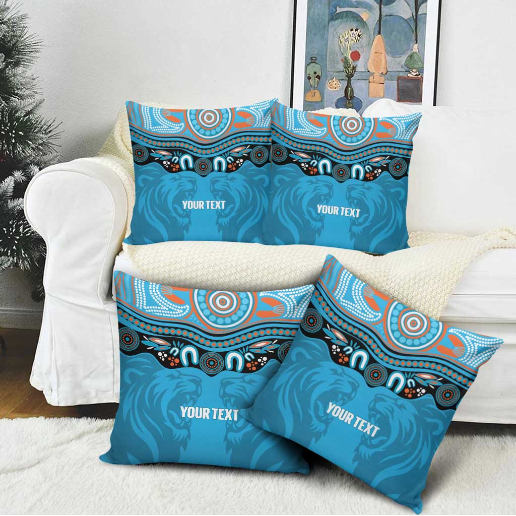 Northern Pride Rugby Custom Pillow Cover Roaring Lion Aboriginal Art - Aussie Hoodie